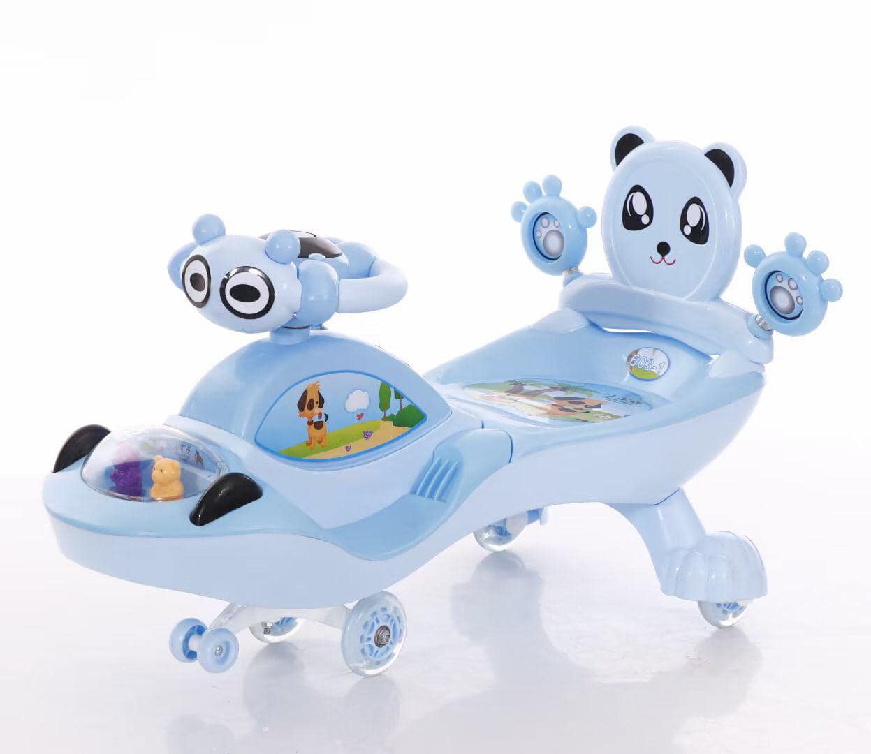 Picture of Baybee Kids Swing Auto Car Cruiser Pedal Go Kart Racing Ride On Toy Car For Baby With Curved Seat Baby Tricycle Kid'S Trike/Bicycle Children Tricycle For Boys & Girls Age 2-6 Years(Red)