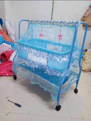 Picture of Dolna Bed For New Born Baby A Cozy Nest Cradle model no MS-180  dolna bed with mosquito net Bacchader Dolna Baby Dolna