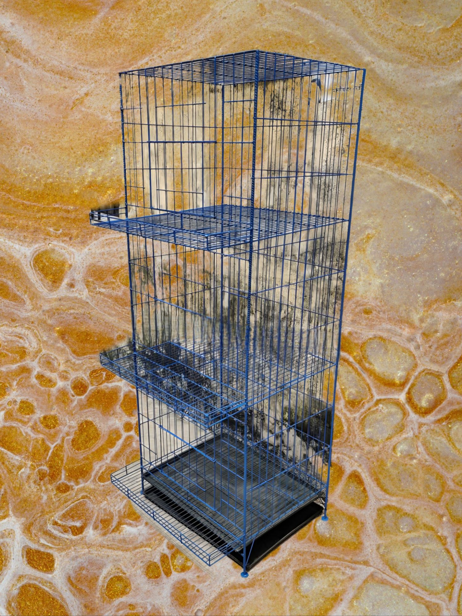 Picture of Murgir Cage Coop Cage Chicky Cage With Tray for 30 Murgi Can Easily Stay Together Cage Size 36"/18" ir 24/18 Inc  Cash on delivery available