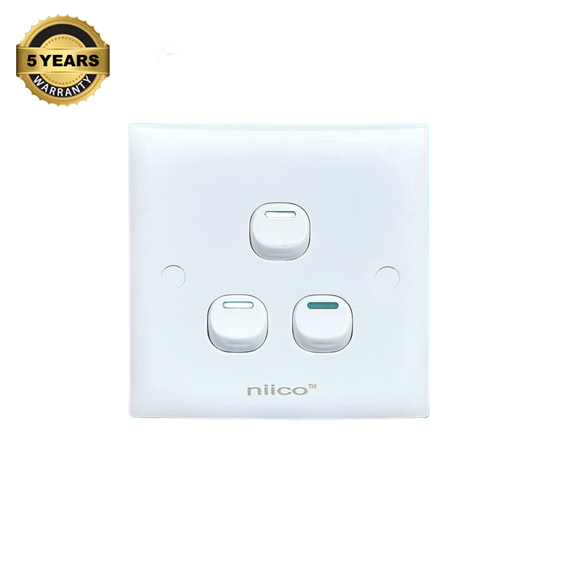 Picture of NIICO Classic 3 Gang 1 Way Wall Switch