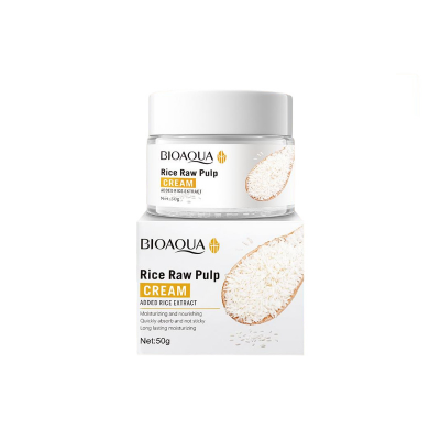 Picture of Bioaqua Rice Raw Pulp Rice Extracted Hydrating & Moisturizing Face Cream - 50g