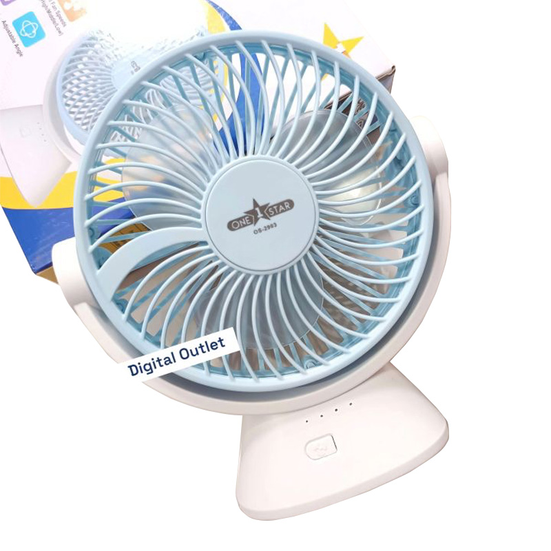 Picture of ONE STAR OS-2901 Rechargeable  Lithium Battery Strong Wind Portable Desk Fan