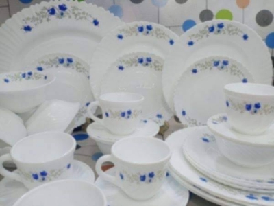 Picture of 27Pcs Pyrex Opal Glassware White Oven Save Dinner Set - Dinner Set