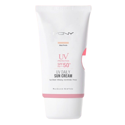 Picture of International Korean Product Skin care SUN CREAM Macqueen Newyork MONY Matt Finish sun cream SPF 50+ used for male/female - 50 gm
