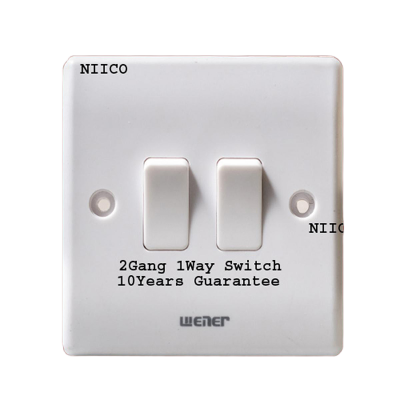 Picture of Winer Switch 2Gang 1Way Switch-10 Years Warranty