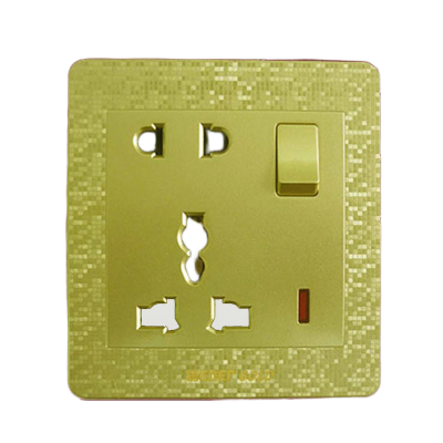 Picture of Exclusive  Winer Gold 5 Pin Multi Switch Socket-(3 Years Repless Warranty)
