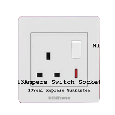 Picture of Wiener Super  Premium Quality 13 Ampere Switch Socket  -(10 Years Repless Warranty)