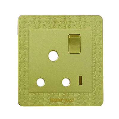 Picture of Exclusive  Winer Gold 15 Ampere Switch Socket-(3 Years Repless Warranty)