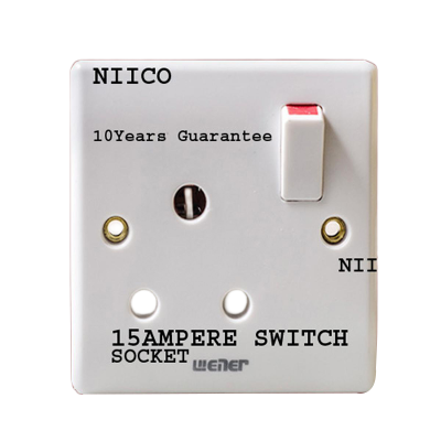 Picture of Switch Wener Plus Heavy Duty 15 Ampere  Switch- Socket