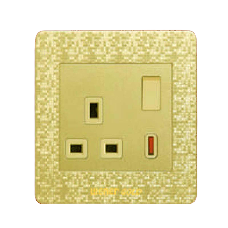 Picture of Exclusive  Winer Gold 13 Ampere Switch Socket-(3 Years Repless Warranty)