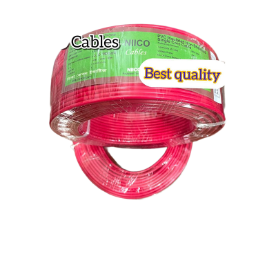 Picture of 2.0 RM Fireproof Niico House Waring  Copper cable 1 coil - 2.0 rm 3/20 Copper cable Red Color -(5 Year Warranty )-100 Guz=300 Foot Copper Wire