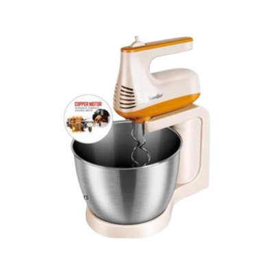 Picture of Sonifer Stand Mixer SF-7029 (150W, 3.5L) Stainless Steel Bowl 5 Speeds Automatic Electric Mixer