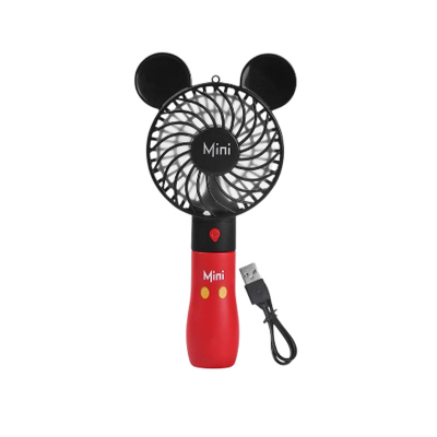 Picture of Handheld and Travel-friendly USB Rechargeable Mini Fan with popular cartoon shape