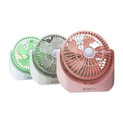 Picture of JY Super lithium rechargeable mini table fan with LED light JY-1880