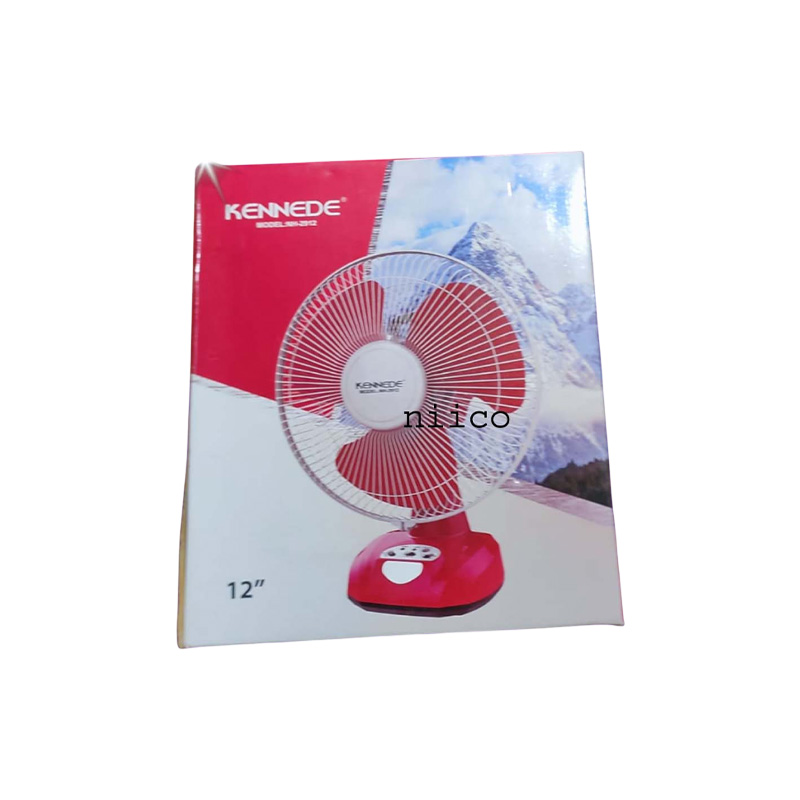 Picture of Table Fan Rechargeable Heavy Duty Fan Defender / kennede 12 inch Model- 2912 ( 10 Years Life Time )