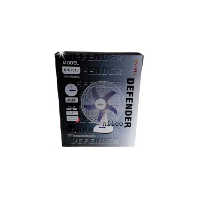 Picture of Ultimate Rechargeable Fan Defender Multi-Function 16" Fan Model NOHA-2916. Stay Cool and Comfortable Anywhere(20 Year Life Time )