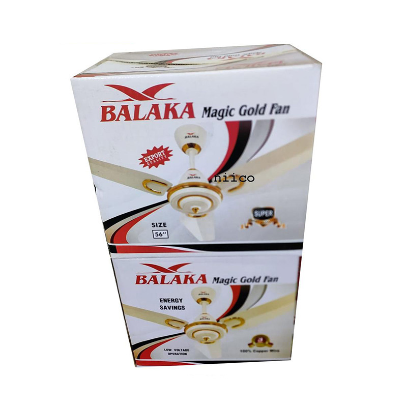 Picture of Experience Luxurious Comfort with the Balaka  Magic Gold Exclusive 56" Ceiling Fan: 03 Blades - 3 Year Repless Warranty-White Color