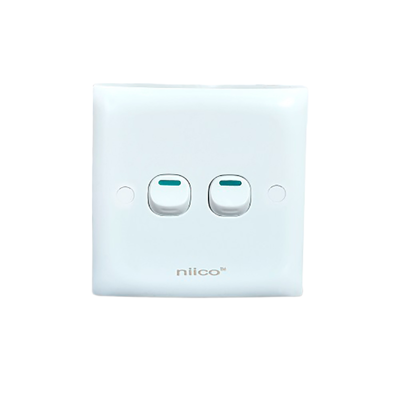 Picture of NIICO Classic 2 Gang 1 Way Wall Switch ( 5 Year Warranty)