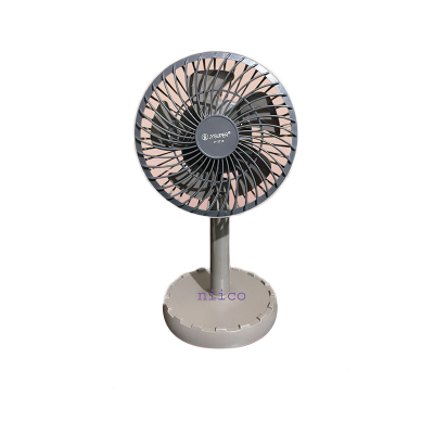Picture of Rechargeable Moving Charger Fan  Portable Professional  Mini Table Fan Model: Joy Super JY-2218 -002 Strong Wind Left to Right Oscillating Angle 45 Degrees - (1 Year Warranty)