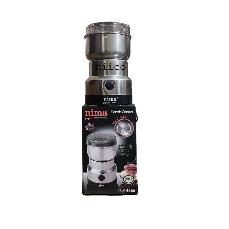 Picture of Nima Heavy Duty Electric Blender / Electric Spice Grinder & Juicer With  Stainless Steel Bowl  Model -8300 (18 Month Warranty)
