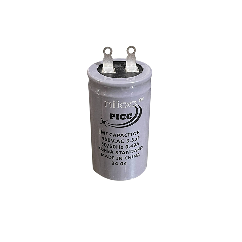 Picture of Niico Ceiling Fan Capacitor Model niico=PICC- 3.5uf =450 V.AC (Made In China)  Capacitor=3.5 UF ( 1 Year Warranty)