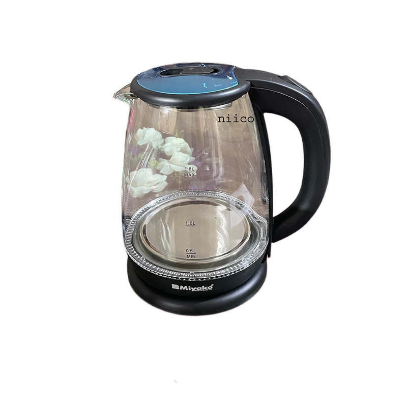 Picture of Miyako Durable  Heavy Dutty Electric Kettle Stain Resistant Body  Model  =MJK 180 GLS- 1.8  Liter (1 Years Warranty)