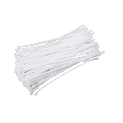 Picture of Cable Ties 4 Inch 3 X 150 mm White Color Durable Nylon Self-Locking Electric Zip Tie-100 PCS Packet