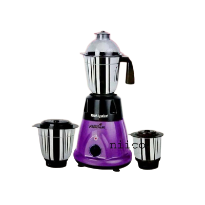 Picture of Miyako 750 WATTS POWERFUL MOTOR Pink PANTHER 3 IN 1 ELECTRIC Heavy Duty Mixer Blender 3 Stainless Steel Jar 100 Percent Cooper Blender: (1 Year Warranty)