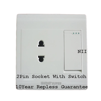 Picture of Wiener Super  Premium Quality 2 Pin Switch Socket -(10 Years Repless Warranty)