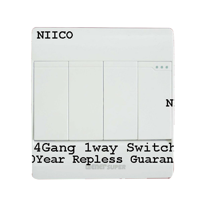 Picture of Wiener Super  Premium Quality 4 Gang 1Way Switch -(10 Years Repless Warranty)