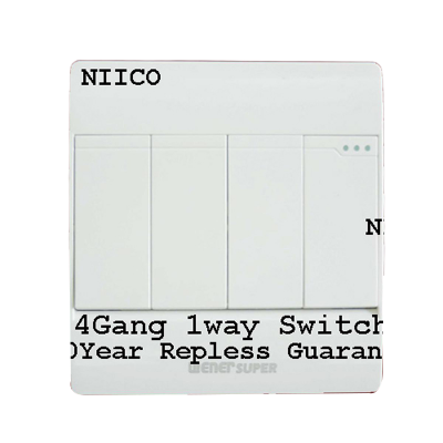 Picture of Wiener Super  Premium Quality 4 Gang 1Way Switch -(10 Years Repless Warranty)
