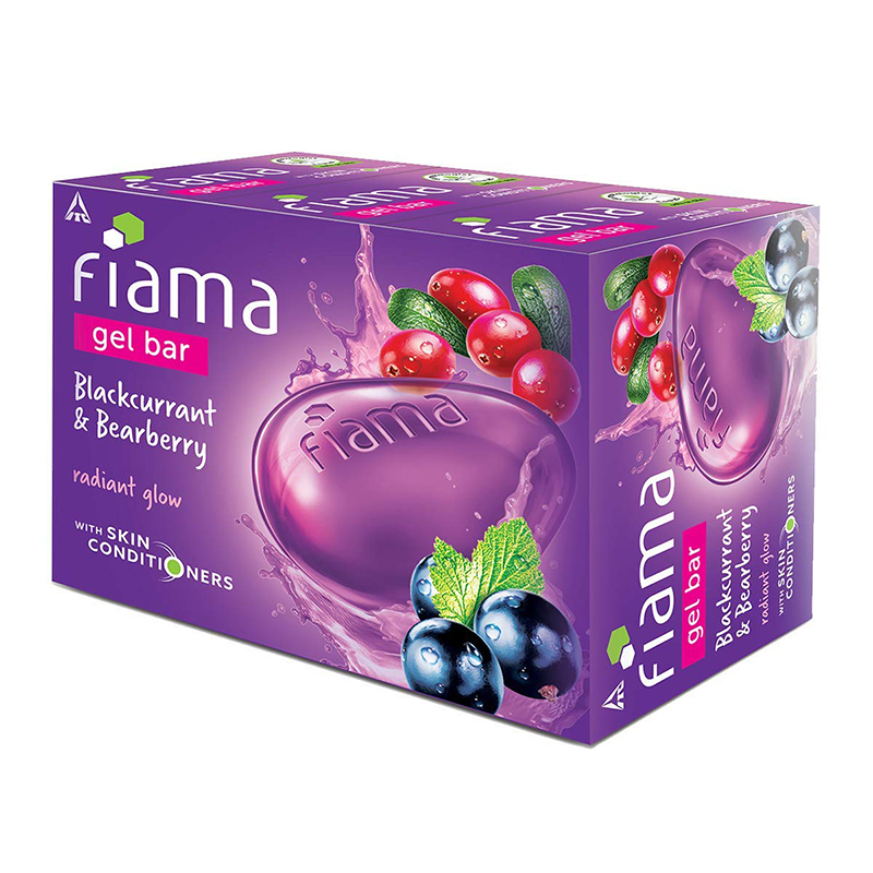 Picture of International Indian Product Fiama Di Wills Gel Bar, Blackcurrant and Bearberry, 125g