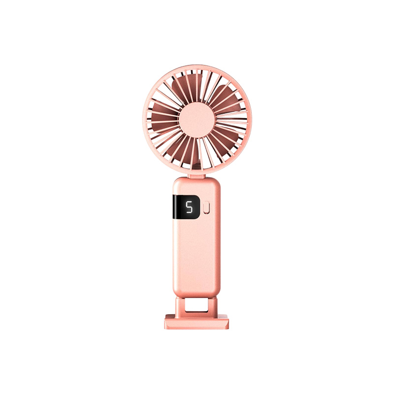 Picture of Portable Handheld Fan 5 Adjustable Speed Rechargeable Mini Fan 90° Angle Adjustment Foldable Fan Quiet Personal Fan