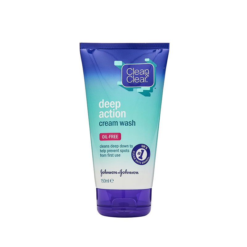 Picture of International France Product  Face, Skincare, Spot Treatments Clean & Clear Deep Action Cream Wash 150ml