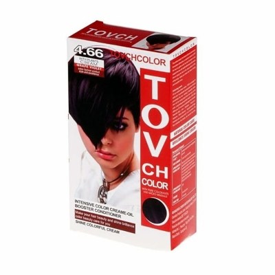Picture of International Hair styling China product TOVCHCOLOR hair color used for male / female shade no 4.66 - 80 ml X 2