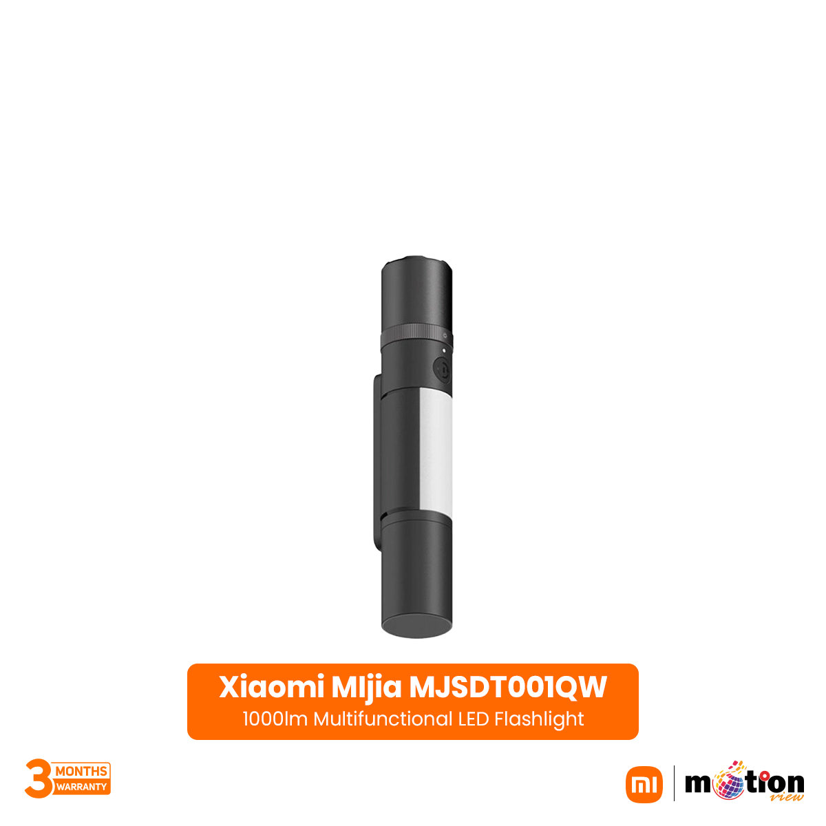 Picture of Xiaomi MIjia MJSDT001QW 1000lm Multifunctional LED Flashlight- Black