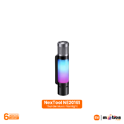 Picture of NexTool NE20161 Outdoor 12 in 1 Thunder Music Flashlight 900lm- Black