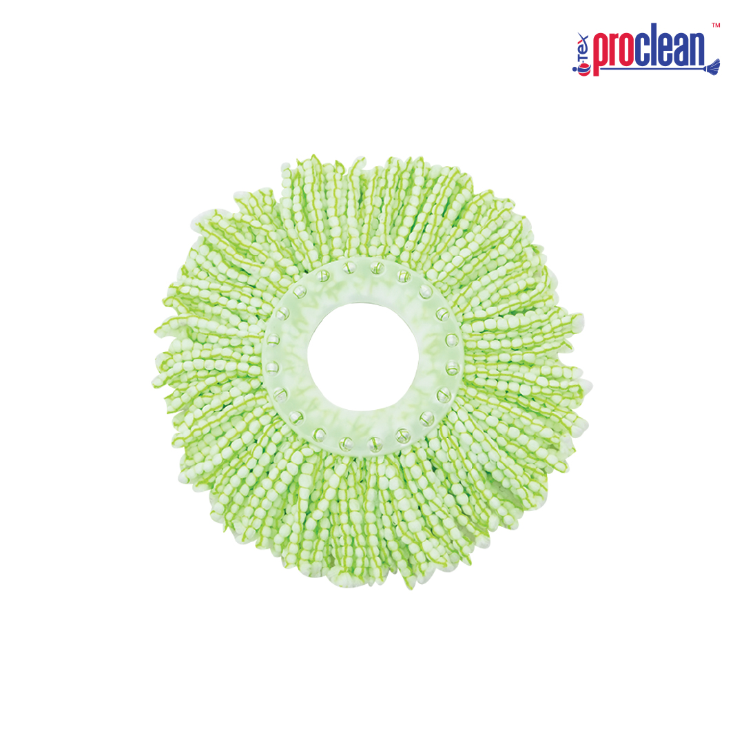 Picture of Proclean Premium 2pcs Microfiber Rotary Mop Refill RM-2685-R – Easy to Fit on All Proclean Mop Handles, Strong, Durable & Long Lasting – Super Absorbent Microfiber for Deep Cleaning Hardwood, Tile, Marble & Laminate Floors – Washable & Reusable.