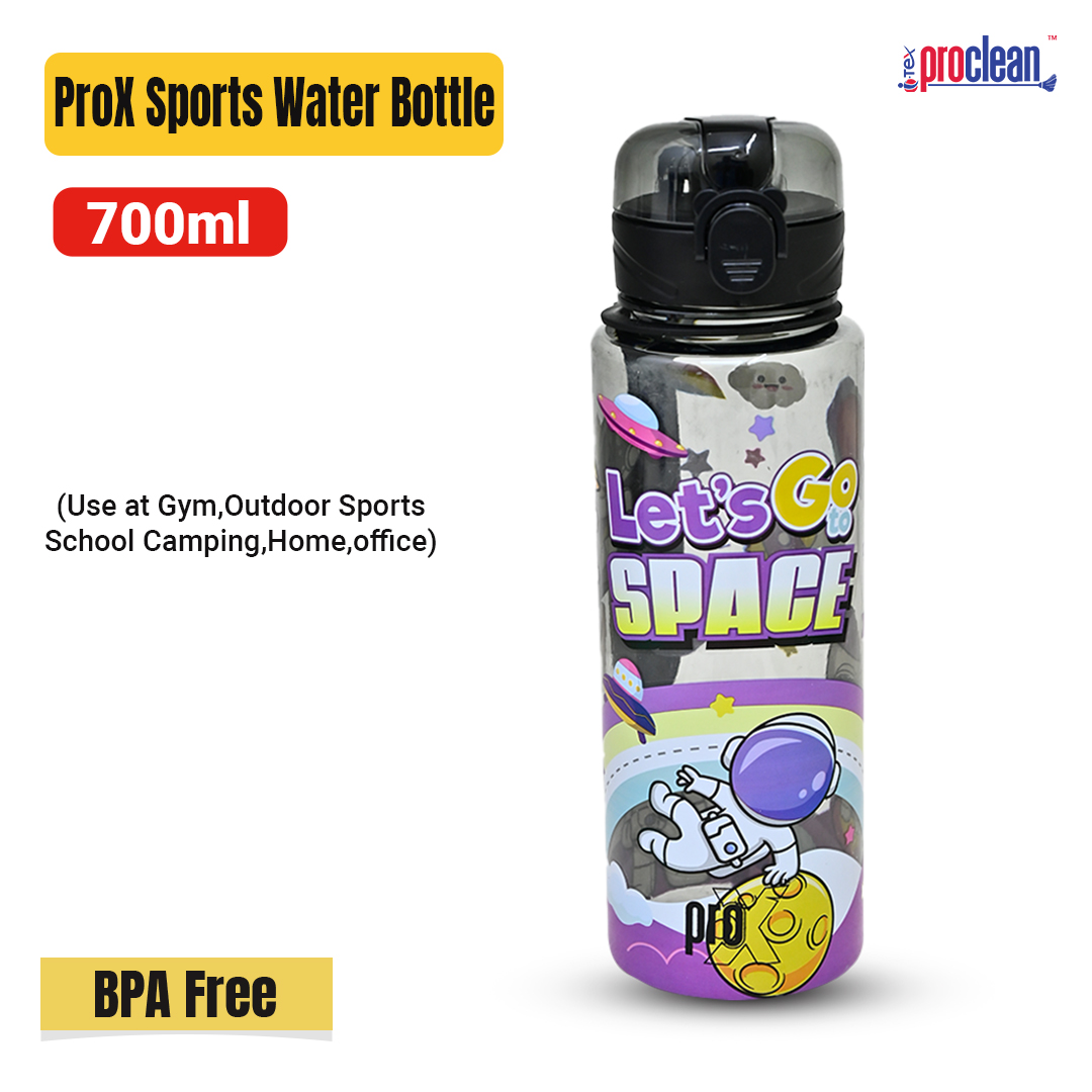 Picture of ProX Creative Cute Kid Cartoon BPA-Free Plastic 700ml Water Bottles_WB-2456, New Design for Gym Outdoor Sports, Home,