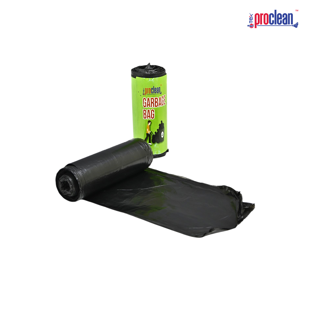 Picture of Proclean Garbage Bag_GB-2432_(35L)- Norm Black Rectangle Rubbish Waste Trash Waste Bag On Roll - Use for Hospital Waste Disposal, Soiled Linen Bag, Laundry Bag, Trash Liner, Sanitary Storage