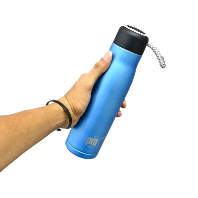 Picture of ProX Stainless Steel Water Bottle with Carry Rope WB-2289  | 500ml Hot & Cold Water Bottle| for Office, Home, Gym, School | Leak Proof Double Walled Vacuum Insulated Bottle
