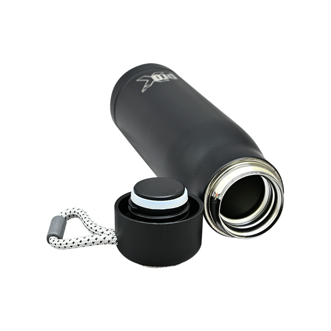 Picture of ProX Stainless Steel Water Bottle with Carry Rope WB-2289  | 500ml Hot & Cold Water Bottle| for Office, Home, Gym, School | Leak Proof Double Walled Vacuum Insulated Bottle