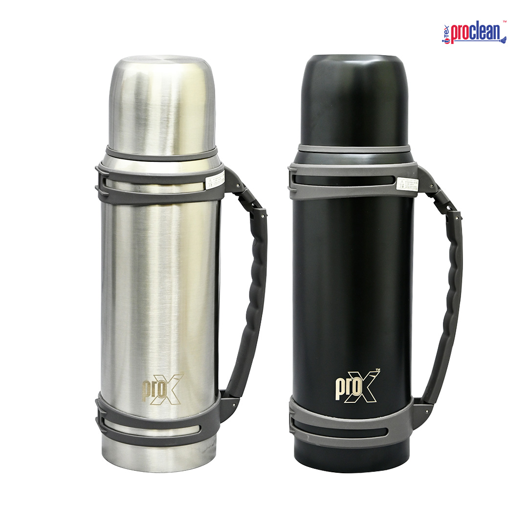 Picture of ProX Flask WB-2302 for Hot Drink Large 2L Thermal Flask Vacuum Insulated, Thermal Flask Keeps (Hot:10-12+h) | (Cold:16-18+h), Stainless Steel Flasks for Hot and Cold Drinks, BPA-Free, 100% Leak-proof. Bottle Large Capacity with Strap for Outdoor Travel.