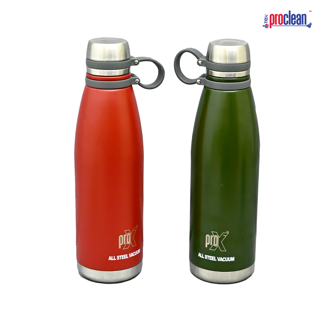 Picture of ProX Vacuum Insulated Stainless Steel Water Bottle WB_2272  (1100ml)- Vacuum Insulated Metal Water Bottle -  Standard Mouth Flask - BPA Free -  Straw Water Bottle for Gym, Travel, Sports