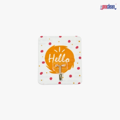 Picture of Self-Adhesive Colorful 2 Pcs Wall Hooks_ WH-2234, Heavy Duty Hooks for Hanging 15KG (Max) Magic Stickers Hooks Colorful with Pretty Designed Adhesive Hooks for Clothes, Kitchen Accessories, and More - No Drilling Required