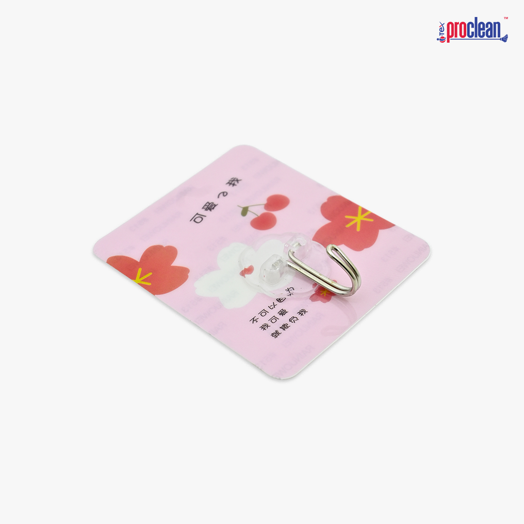 Picture of Self-Adhesive Colorful 2 Pcs Wall Hooks_ WH-2234, Heavy Duty Hooks for Hanging 15KG (Max) Magic Stickers Hooks Colorful with Pretty Designed Adhesive Hooks for Clothes, Kitchen Accessories, and More - No Drilling Required