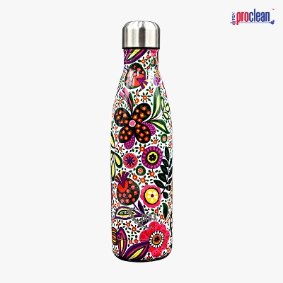 Picture of Proclean Stainless Steel Vacuum Insulated Cola Shape (750ml) SS Non Thermal  Printed Water Bottle_WB-2128