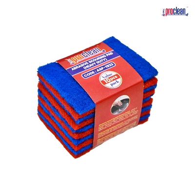 Picture of Proclean Abrasive Scouring Pad, Multi-Use & Non-Scratch . All-Purpose Scrubbing Sponge Safely Cleans All Hard Surfaces in Kitchen and Bathroom, 10 Count (Pack of 1), Green_ASP-1923