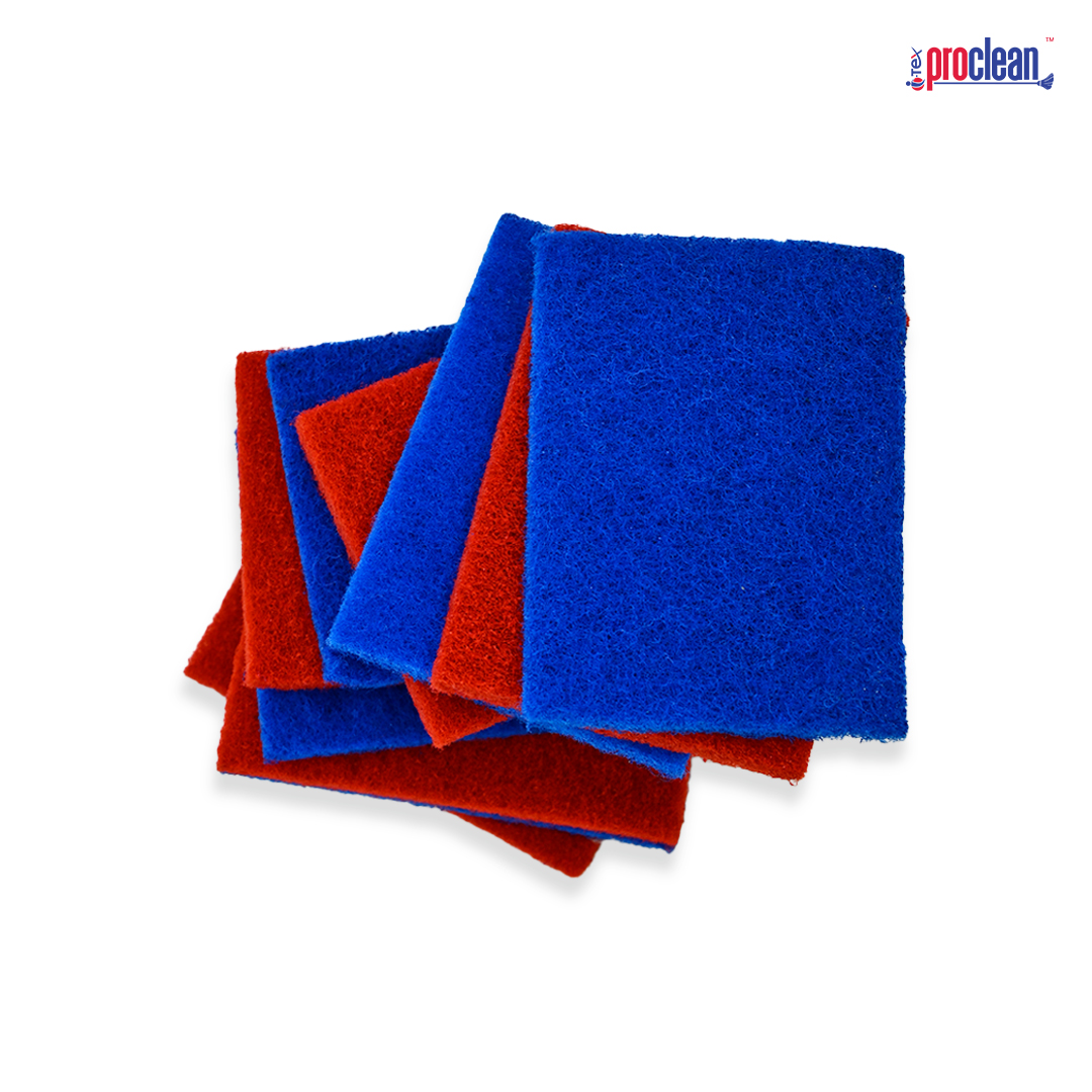 Picture of Proclean Abrasive Scouring Pad, Multi-Use & Non-Scratch . All-Purpose Scrubbing Sponge Safely Cleans All Hard Surfaces in Kitchen and Bathroom, 10 Count (Pack of 1), Green_ASP-1923