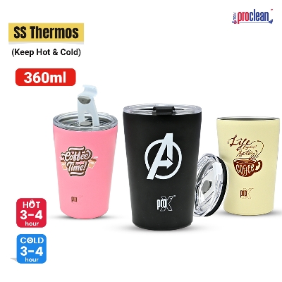 Picture of ProX stainless steel vacuum insulated coffee thermos mug CM-1640 , small drinking chilly bottle coffee thermos mug eco friendly, Stainless Steel Vacuum Thermal Mug Insulated Cup